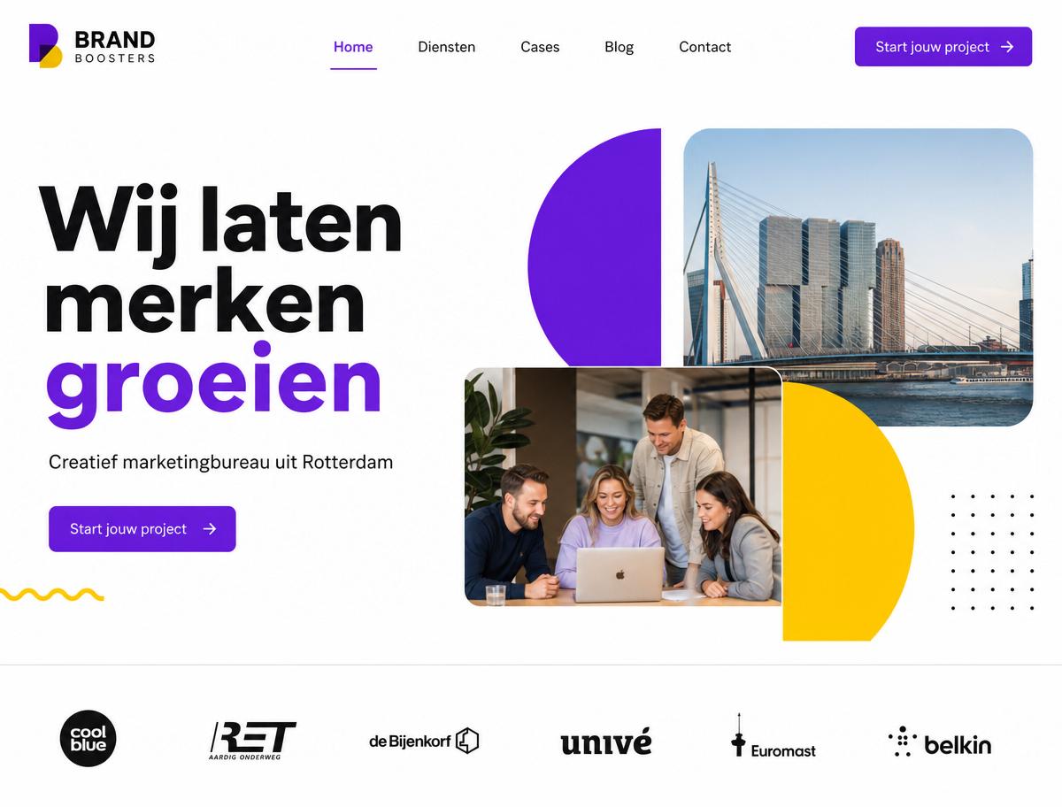 Voorbeeld website Marketingbureau